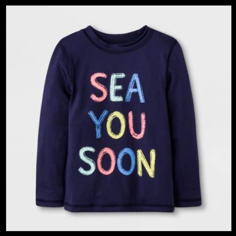 Cat & Jack Long Sleeve Rashguard Size 2T